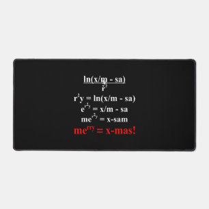 Math Equation Frohe Weihnachten Schreibtischunterlage
