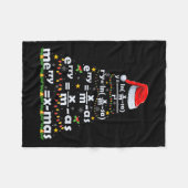 Math Equation Merry X-mas Funny Math Lehrer Chris Fleecedecke (Vorderseite (Horizontal))