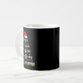 Math Equation Merry X-mas Funny Math Lehrer Chris Kaffeetasse (Vorderseite Links)