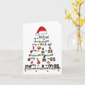 Math Equation Merry X-mas Funny Math Lehrer Chris Karte (Gelbe Blume)
