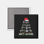 Math Equation Merry X-mas Funny Math Lehrer Chris Magnet (Vorderseite/Rückseite)
