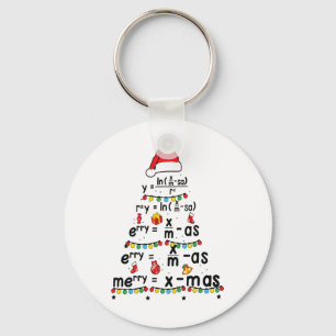 Math Equation Merry X-mas Funny Math Lehrer Chris Schlüsselanhänger