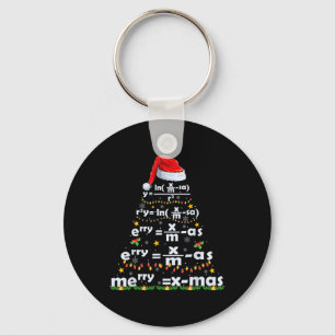 Math Equation Merry X-mas Funny Math Lehrer Chris Schlüsselanhänger