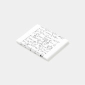 math equations and formulas post-it klebezettel (angewinkelt)