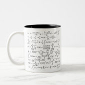 math equations and formulas zweifarbige tasse (Links)