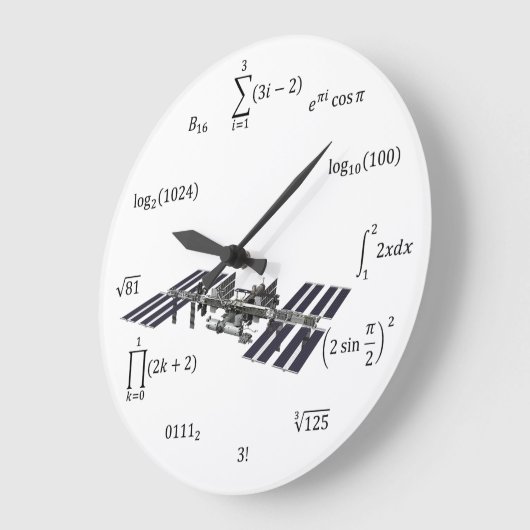 Math Equations and Notations Große Wanduhr (Winkel)