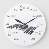 Math Equations and Notations Große Wanduhr (Vorderseite)