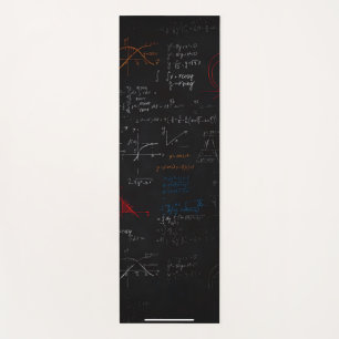 Math Equations Chalkboard Yoga Mat Yogamatte