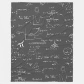 Math Equations Formeln Algebra Nerd Fleecedecke (Vorderseite)