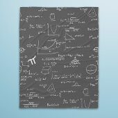 Math Equations Formeln Algebra Nerd Fleecedecke