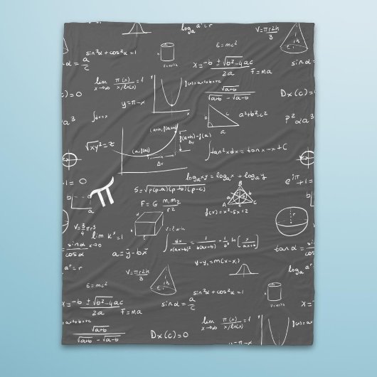 Math Equations Formeln Algebra Nerd Fleecedecke
