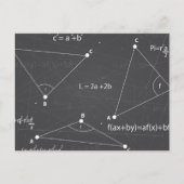 Math Equations Postkarte (Vorderseite)