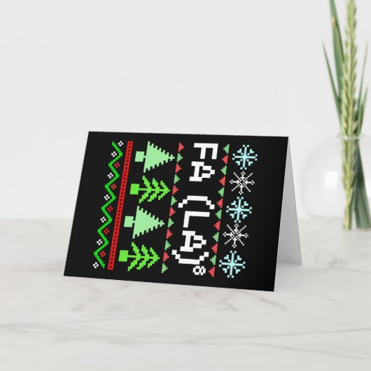 Math Fa La - Christmas Carol Ugly Sweater Karte (Vorderseite)