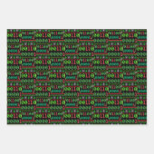 Math Fa La - Christmas Carol Ugly Sweater Style Geschenkpapier Set (Vorderseite 3)