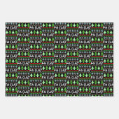 Math Fa La - Christmas Carol Ugly Sweater Style Geschenkpapier Set (Vorderseite)