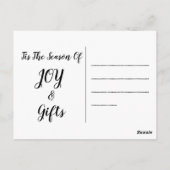 Math Fa La - Christmas Carol Ugly Sweater Style Postkarte (Rückseite)