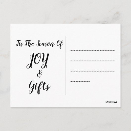 Math Fa La - Christmas Carol Ugly Sweater Style Postkarte (Rückseite)