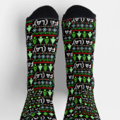 Math Fa La - Christmas Carol Ugly Sweater Style Socken (Oben)