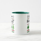 Math Fa La - Christmas Carol Ugly Sweater Style Tasse (Zentrum)
