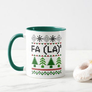 Math Fa La - Christmas Carol Ugly Sweater Style Tasse
