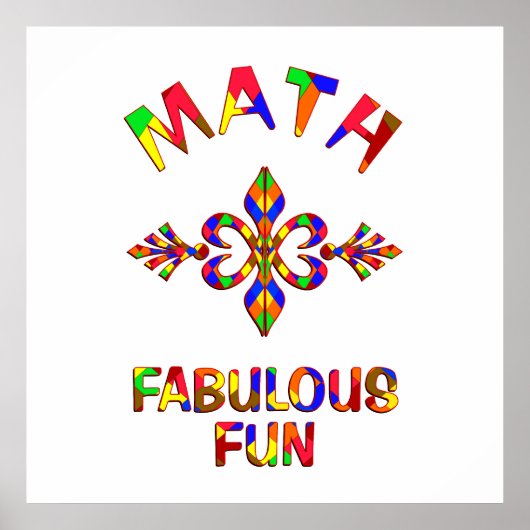 Math Fabulous Fun Poster (Vorne)