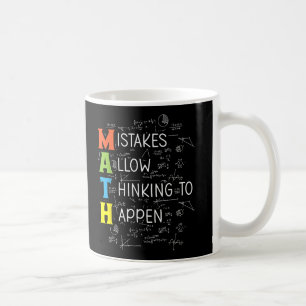 MATH-Fehler erlauben das Denken Kaffeetasse