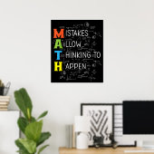 MATH-Fehler erlauben das Denken Poster (Heimbüro)