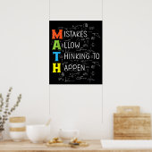 MATH-Fehler erlauben das Denken Poster (Küche)