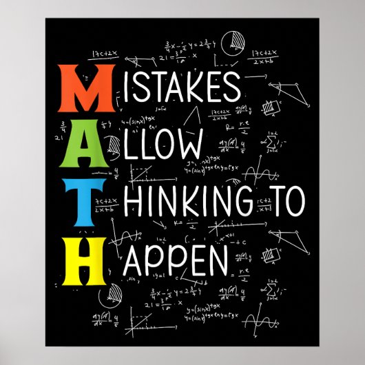 MATH-Fehler erlauben das Denken Poster (Vorne)