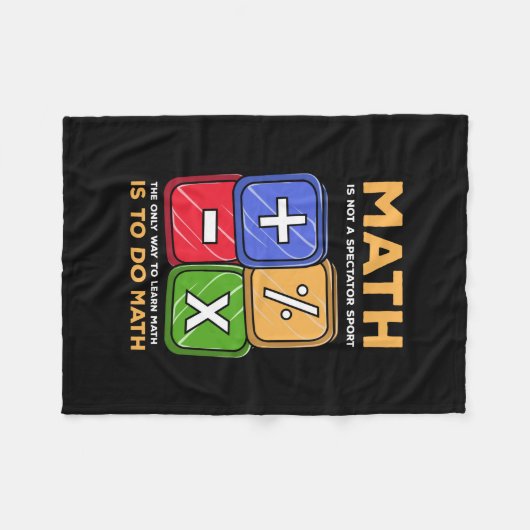 Math Fleecedecke (Vorderseite (Horizontal))