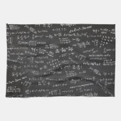 Math formas auf einem Blackboard Geschirrtuch (Horizontal)