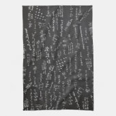 Math formas auf einem Blackboard Geschirrtuch (Vertikal)