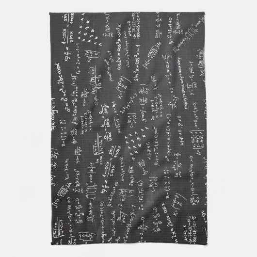 Math formas auf einem Blackboard Geschirrtuch (Vertikal)