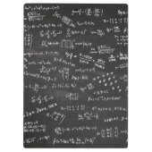 Math formas auf einem Blackboard Klemmbrett (Rückseite)