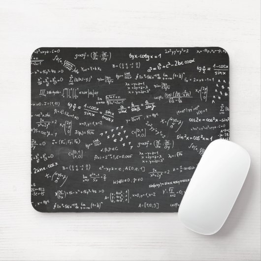 Math formas auf einem Blackboard Mousepad (Mit Mouse)