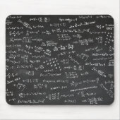 Math formas auf einem Blackboard Mousepad (Vorne)
