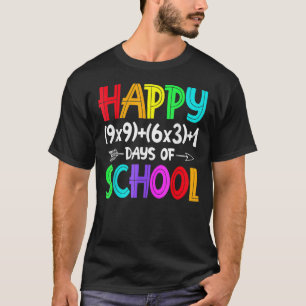 Math Formel 100 Tage der Lehrerjungen Mädchen T-Shirt