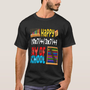 Math Formel 100 Tage Schule für Lehrer Studen T-Shirt