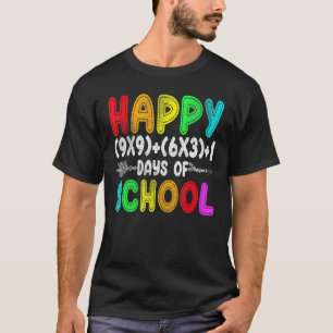Math Formel 100 Tage Schulgeschenke Lehrer Junge T-Shirt