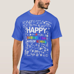 Math Formel 100 Tage Schuljunge Mädchen Lehrer T-Shirt