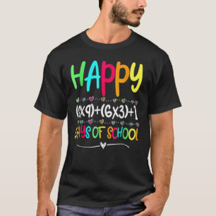 Math Formel 100 Tage Schullehrer Junge Mädchen T-Shirt