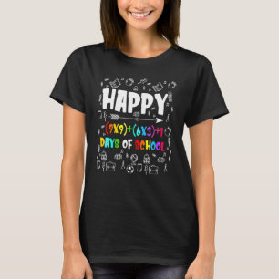 Math Formel 100 Tage Schullehrer Junge Mädchen T-Shirt