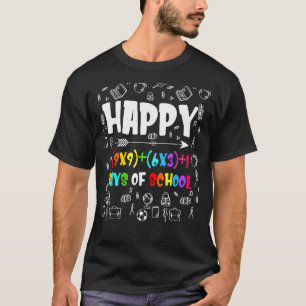 Math Formel 100 Tage Schullehrer Junge Mädchen T-Shirt
