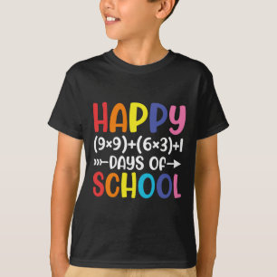 Math Formel 100 Tage Schulspass Lehrer 1 T-Shirt