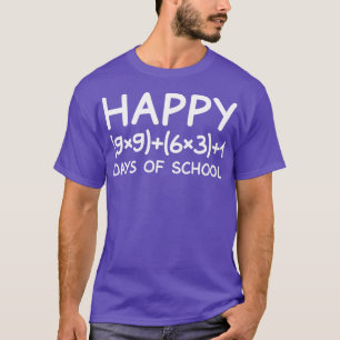 Math Formel 100 Tage Shirt Lehrer Junge