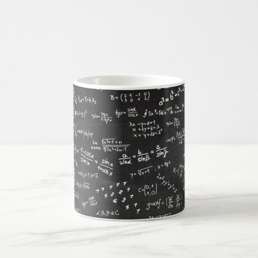 Math-Formel für Blackboard-Chalk Kaffeetasse (Mittel)