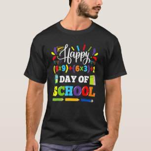 Math Formel glücklich 100. Tag der Schule Funny Ma T-Shirt