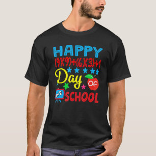 Math Formel glücklich 100 Tage der Schule 100. Tag T-Shirt