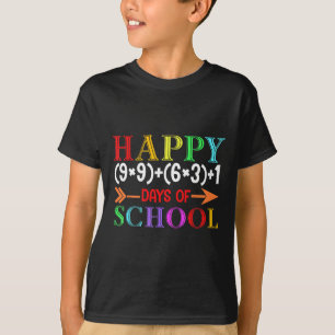 Math Formel glücklich 100 Tage der Schule Funny Ma T-Shirt