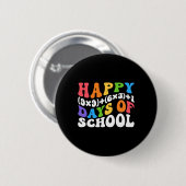 Math Formula 100 Days Of School Funny Math Teacher Button (Vorne & Hinten)